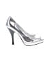 Calvin Klein Metallic Silver Heels Size 8 - photo 1