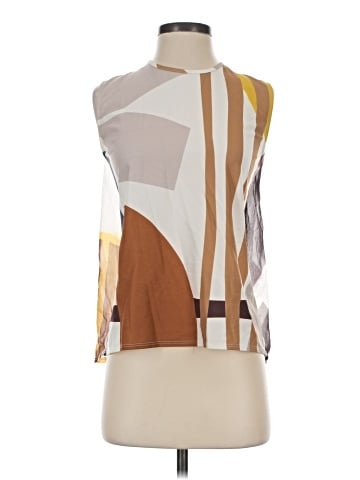 Zara W&B Collection Sleeveless Blouse (view 1)