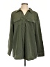 D&Co. 100% Polyester Solid Green Long Sleeve Blouse Size L - photo 1