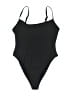 LA Hearts Solid Black One Piece Swimsuit Size M - photo 1