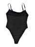 LA Hearts Solid Black One Piece Swimsuit Size M - photo 2
