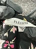 Pleione 100% Polyester Floral Black Short Sleeve Blouse Size M - photo 7