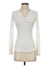 Splendid Ivory Long Sleeve Henley Size S - photo 1