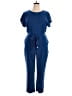 Halogen 100% Polyester Solid Blue Romper Size 14 - photo 1