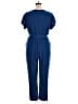 Halogen 100% Polyester Solid Blue Romper Size 14 - photo 2
