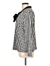 Charter Club Houndstooth Black Long Sleeve Blouse Size L - photo 5