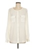 Ann Taylor LOFT 100% Polyester Ivory Long Sleeve Blouse Size M - photo 1