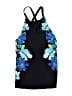Calvin Klein Floral Blue Swimsuit Top Size S - photo 1