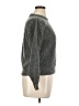 Le Tigre 100% Acrylic Metallic Gray Pullover Sweater Size 16 - 18 - photo 4