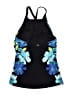 Calvin Klein Floral Blue Swimsuit Top Size S - photo 2