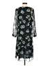 CAbi 100% Polyester Print Black Casual Dress Size S - photo 2
