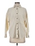 Calia 100% Cotton Houndstooth Ivory Long Sleeve Button-Down Shirt Size XS - photo 1