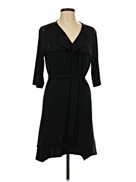 cato black dress 22/24W Draped bodice with handkerchief detail and concealed power mesh boning Cato | Dresses | Cato