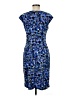 Connected Apparel Print Blue Cocktail Dress Size 8 Petite - photo 2