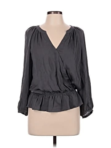 Joie Long Sleeve Silk Top (view 1)
