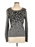 Merona Animal Print Gray Pullover Sweater Size L - photo 1