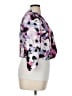 Black Label by Evan Picone 100% Polyester Floral Purple Jacket Size 14 - photo 4
