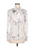 ALLSAINTS 100% Viscose Print Silver Long Sleeve Blouse Size 6 - photo 1