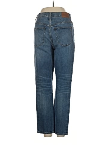 Madewell High-Rise Slim Boyjean: Two-Tone Tuxedo Stripe Edition (view 2)