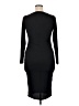 Flounce Solid Black Casual Dress Size 14 - photo 2