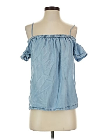 Aqua Short Sleeve Top (view 1)