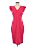 Calvin Klein Solid Pink Cocktail Dress Size 4 - photo 1