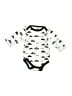 Hb 100% Cotton Graphic White Long Sleeve Onesie Size 0-3 mo - photo 1