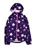 Lands' End 100% Polyester Stars Purple Raincoat Size 10 - 12 - photo 1