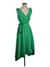 DKNY 100% Polyester Solid Green Cocktail Dress Size 2 - photo 1