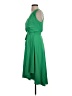 DKNY 100% Polyester Solid Green Cocktail Dress Size 2 - photo 5