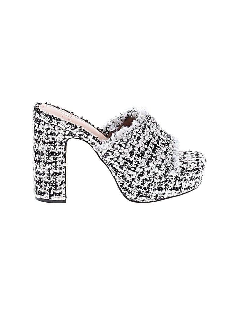 Pre-owned Just Fab Heels In Silver