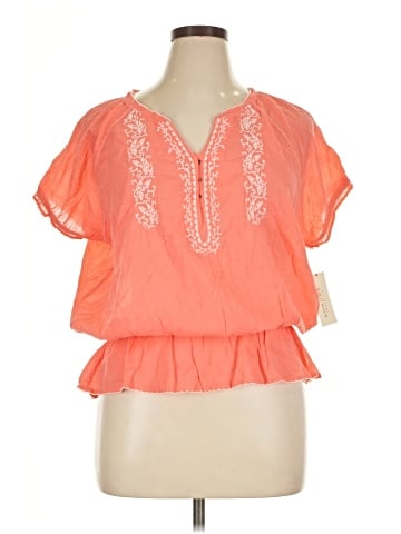 SONOMA life + style Short Sleeve Blouse (view 1)