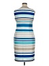 Calvin Klein Stripes Blue Cocktail Dress Size 14 - photo 2