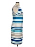 Calvin Klein Stripes Blue Cocktail Dress Size 14 - photo 4