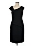 Nine West Solid Black Cocktail Dress Size 8 - photo 1