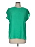 Halogen 100% Polyester Green Short Sleeve Top Size M - photo 1