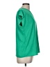 Halogen 100% Polyester Green Short Sleeve Top Size M - photo 4