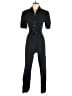 Paige Solid Black Jumpsuit Size 4 - photo 1