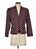 Nine West Polka Dots Burgundy Blazer Size 4 - photo 1
