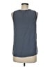 Theory 100% Silk Gray Sleeveless Silk Top Size M - photo 2