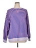Fashion Stripes Purple Pullover Sweater Size XL - photo 1