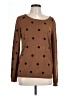 Absolutely Creative Worldwide Polka Dots Brown Pullover Sweater Size L - photo 1