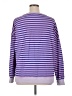 Fashion Stripes Purple Pullover Sweater Size XL - photo 2