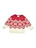 Hanna Andersson 100% Cotton Chevron-herringbone Red Pullover Sweater Size 12-18 mo - photo 1