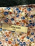 Timeson 100% Polyester Floral Tan Short Sleeve Blouse Size XXL - photo 7