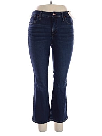 Madewell Curvy Kick Out Crop Jeans in Colleton Wash (view 1)