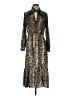 Zara 100% Polyester Animal Print Brown Casual Dress Size S - photo 1