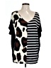 A.gain Black Short Sleeve Top Size L - photo 1
