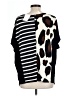 A.gain Black Short Sleeve Top Size L - photo 2