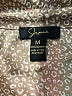 Japna 100% Polyester Animal Print Tan Long Sleeve Blouse Size M - photo 7